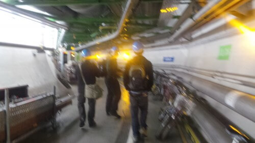 סיור במנהרת מאיץ החלקיקים LHC בסרן שבשווייץ צילום: אבי בליזובסקי