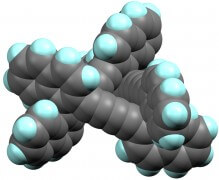 תמונה גרפית של מולקולת המוביוס [זכויות יוצרים: Herges/Nature Chemistry]