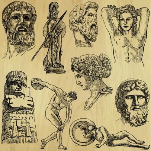 Sports in ancient times. Illustration: shutterstock