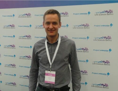 אבלדאס פברצה, מנכ"ל חברת ‘Integrated Optics’ בכנס Life Sciences Baltics 2014. צילום: אבי בליזובסקי
