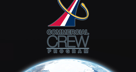 לוגו תוכנית הטיסות המאוישות המסחריות Commercial Crew. איור: נאס"א