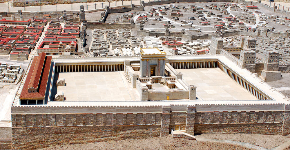 A model of the Second Temple placed in the Israel Museum (formerly Holyland). Photo: shutterstock
