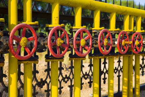 gas pipes. Photo: shutterstock