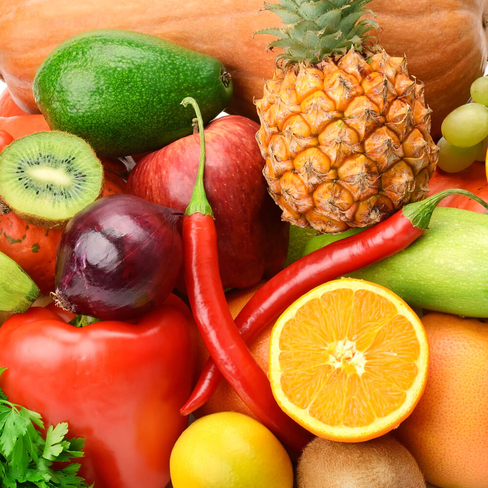 A selection of fruits and vegetables. Photo: shutterstock