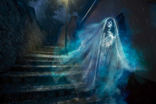 Mexican "ghost". Halloween costume. Photo: shutterstock
