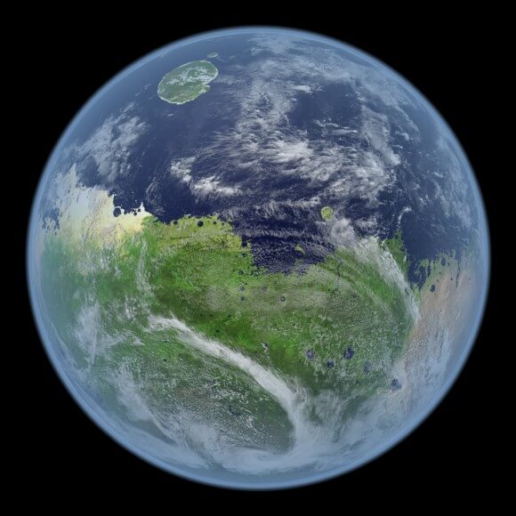 Artist illustration of "The Living Mars" Illustration by Kevin Gill, NASA