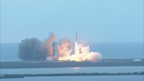 The launch of the Orion spacecraft from NASA's Twitter