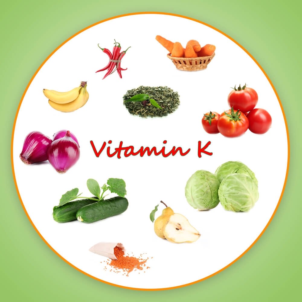 The sources of vitamin K in adults. Children need reinforcement at birth. Photo: shutterstock