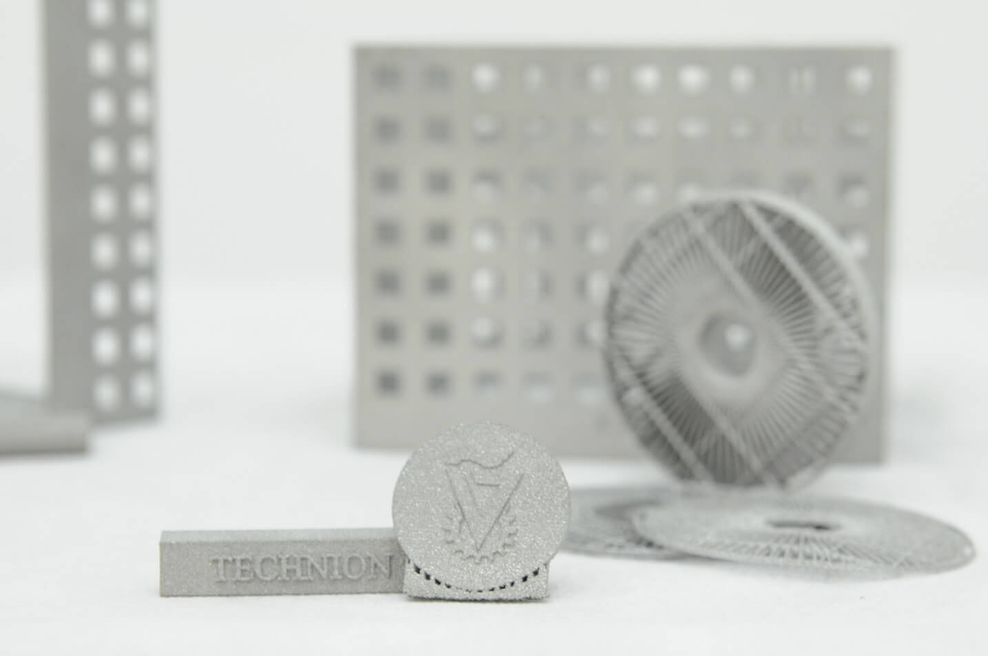 Products printed on the XNUMXD printer at the Technion Institute of Metals. Photo: Sharon Tzur, Technion Spokesperson