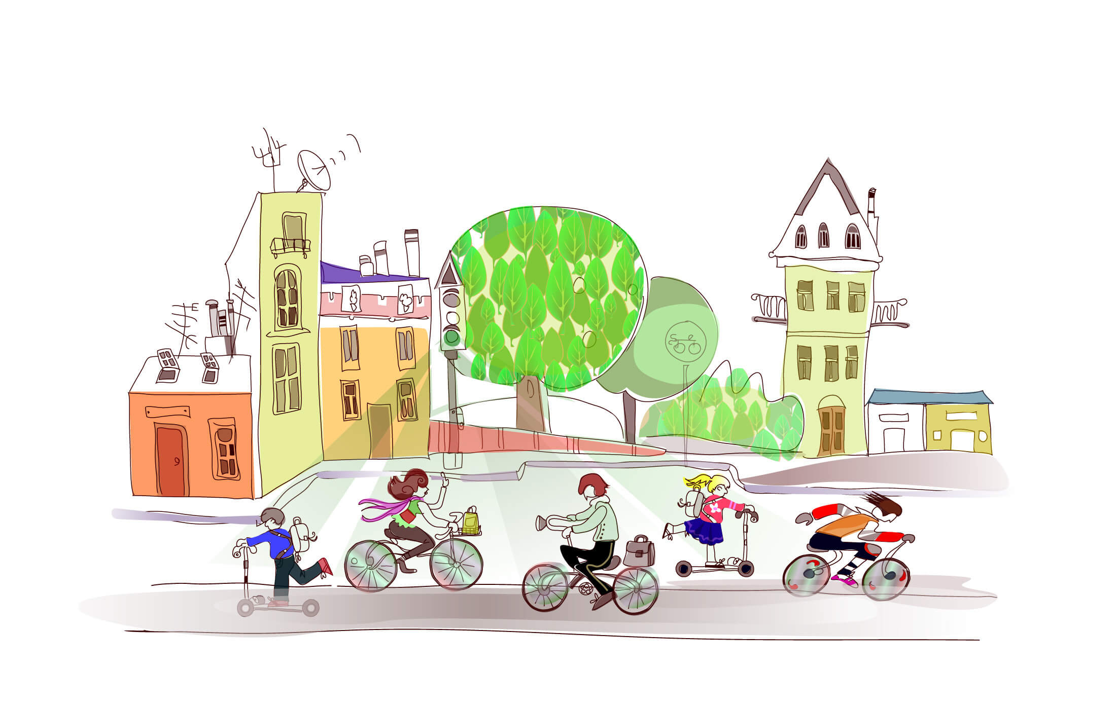 A healthy city. Illustration: shutterstock