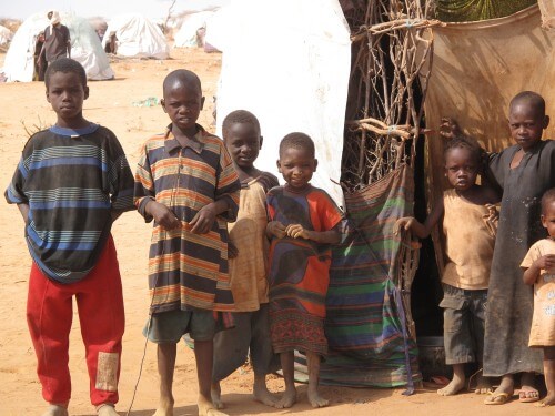 Children in a refugee camp in the city of Dadaab in Somalia, in 2011. The refugees suffered from hunger, following the ongoing civil war in the country and severe drought. Photo: Sadik Gulec / Shutterstock.com