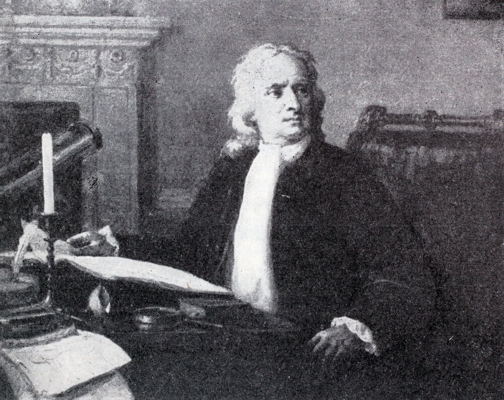 Issac Newton, from a children's encyclopedia from the Soviet Union, 1962. Photo: Iryna1 / Shutterstock.com