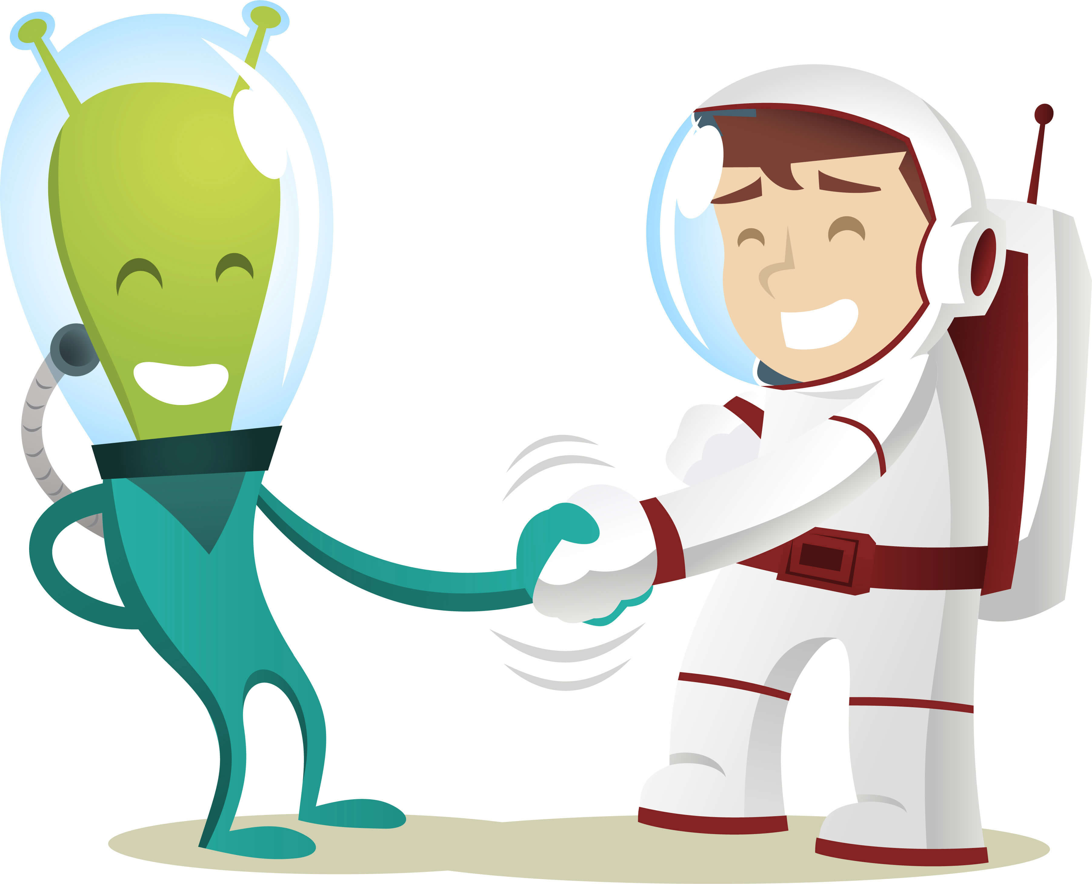 Earthlings-Aliens Friendship Association. Illustration: shutterstock