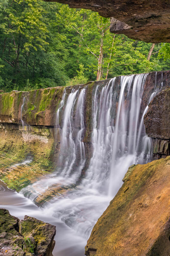 A waterfall in the state of Indiana, USA. Photo: shutterstock