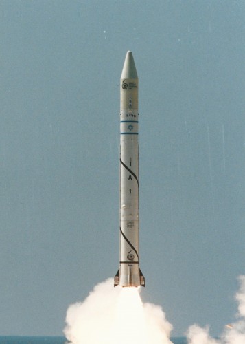 שיגור הלווין אופק 3 על גבי משגר שביט. צילום: התעשייה האווירית