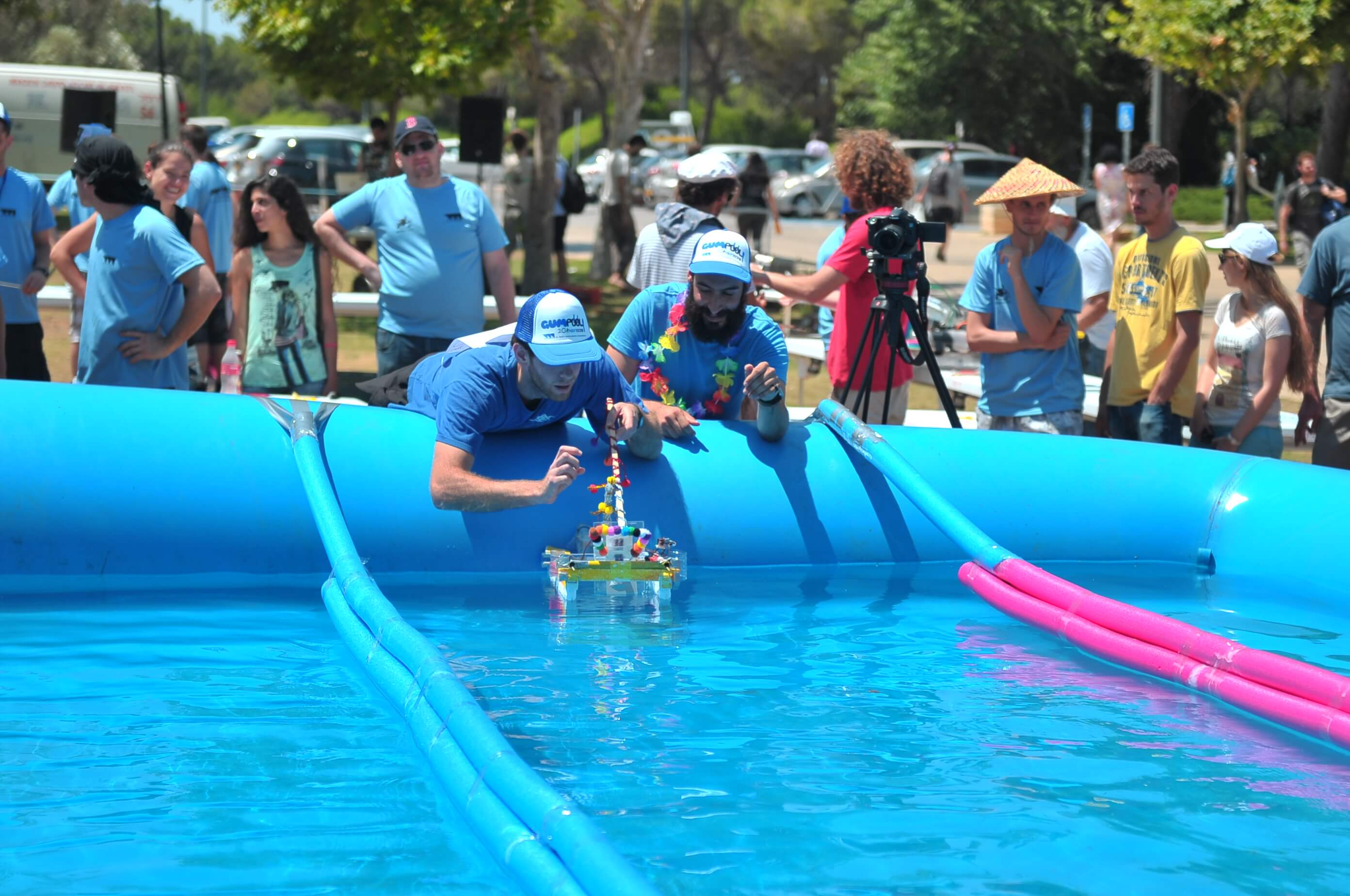 The vessel of Hila Shmuel and Iti Mengel, who won first place. They posted photos. for the Technion barges