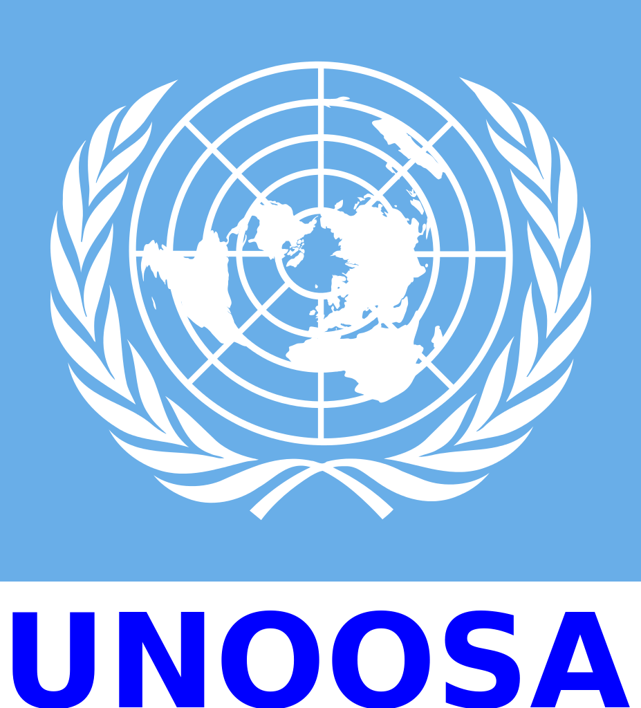 The symbol of the United Nations Office for Outer Space Affairs located in Vienna