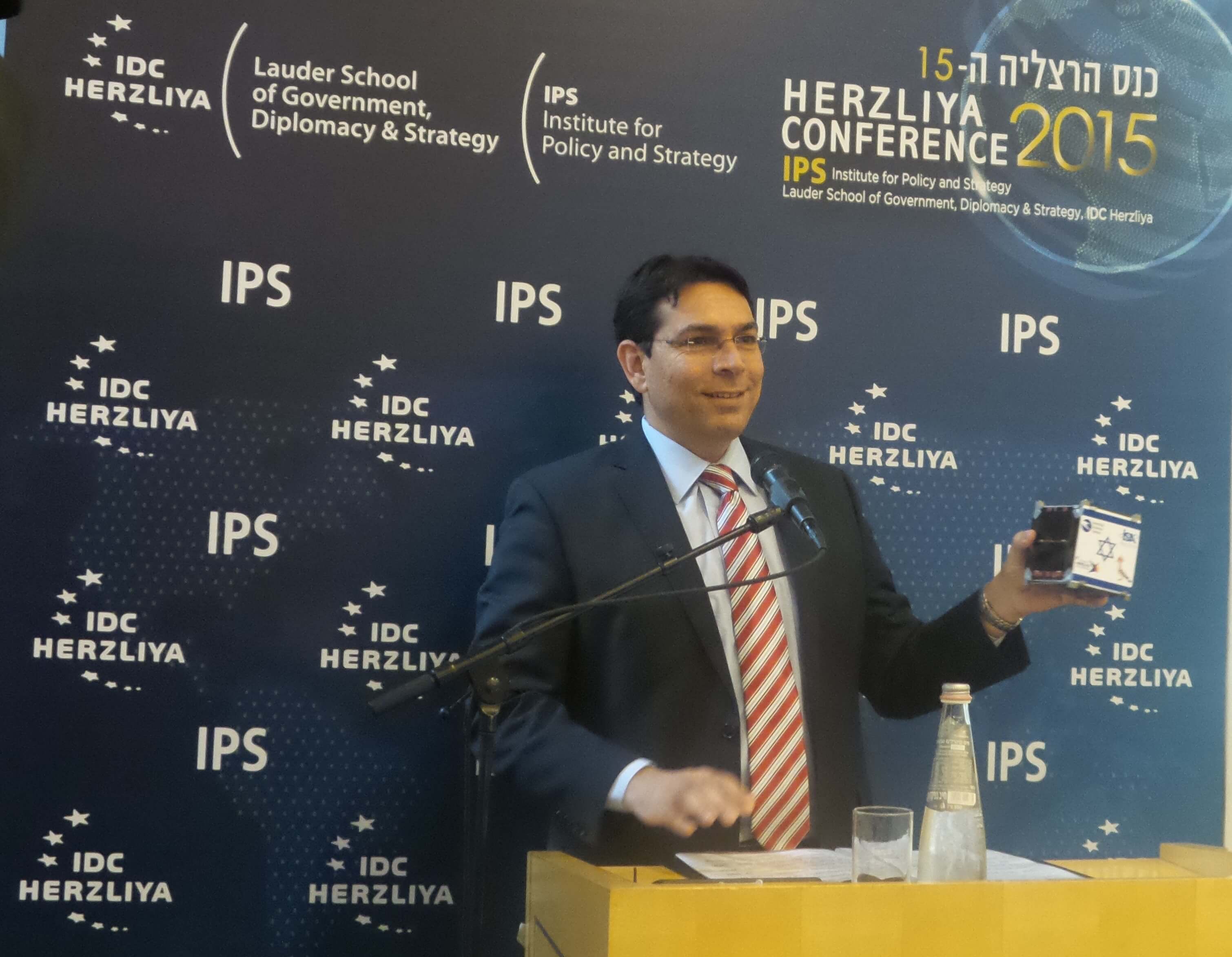Minister of Science Danny Danon at the Herzliya conference, 9/6/15. Photo: Avi Blizovsky