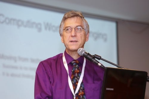 Prof. Mark Horowitz at the ChipEx 2014 conference. Photo: Kobi Kantor