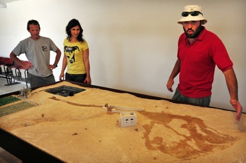 A model illustrating the floods in the Negev on May 14, 2009. Photo: shutterstock