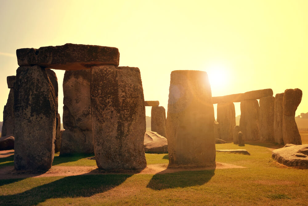 Sunset at the ancient site of Stonehenge in England. Photo: shutterstock