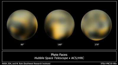 תמונות מעובדות של פלוטו מטלסקופ החלל האבל (2010)
