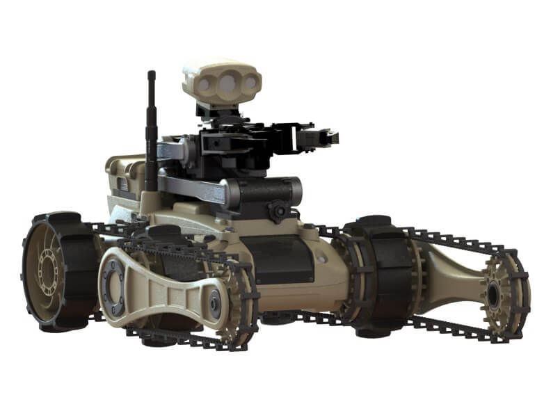 רובוט צבאי מדגם Tender 5 של חברת iRobot. התמונה באדיבות ועדת המדע של הכנסת
