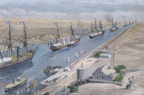 פתיחת תעלת סואץ, 17 בנובמבר 1869. איור: shutterstock