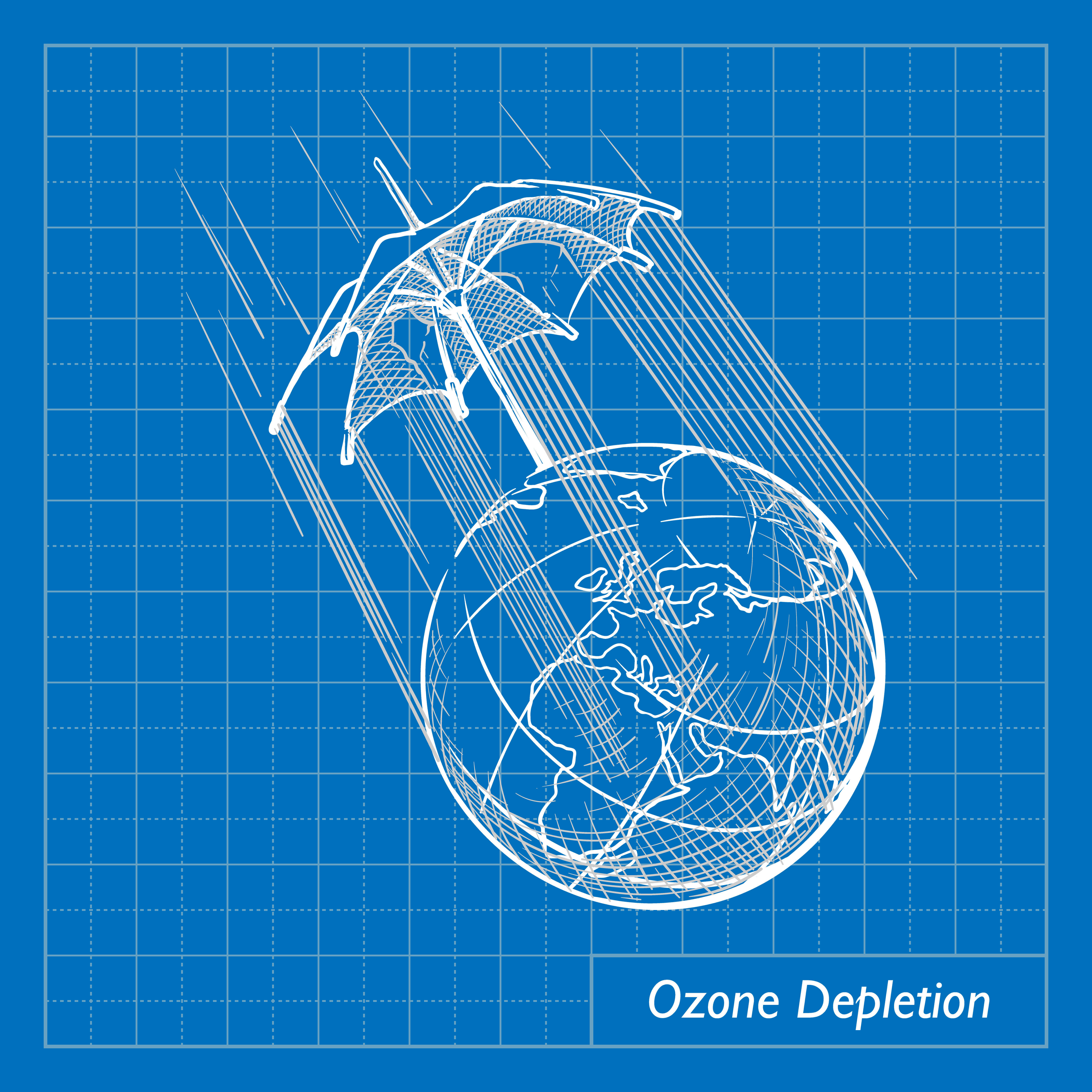 The ozone hole. Illustration: shutterstock