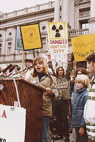 הפגנה נגד אנרגיה גרעינית בארה"ב, סוף שנות ה-70. תצלום: National Archives and Records Administration
