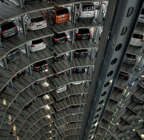 موقف سيارات أوتوماتيكي في فالسمبورج، ألمانيا. الصورة: دومير، ويكيبيديا