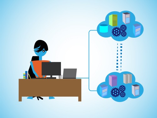 Cloud computing, software as a SaaS service. Illustration: shutterstock