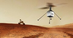מסוק ללא טייס מראה את הדרך לרכב המאדים. איור: נאס"א/JPL