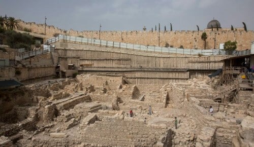 The remains of the fortress. Photo: Assaf Peretz, courtesy of the Antiquities Authority