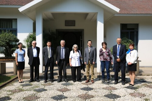 The heads of the Israeli Academy of Sciences on an official visit to China, October 2015. Public relations photo