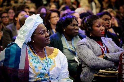 And a whole volume was dedicated to women and being a main force in leading the changes in their countries. Photo: COP PARIS