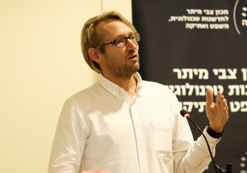 Dr. Guy Hoffman, robotics and artificial intelligence researcher and co-director of the Media Innovation Lab at the Herzliya Interdisciplinary Center. Photo: Adi Cohen Tzedek