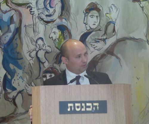 Minister of Education and Chairman of the Wolf Foundation Naftali Bennett at the award ceremony for the 2015 winners held in May at the Knesset. Photo: Avi Blizovsky