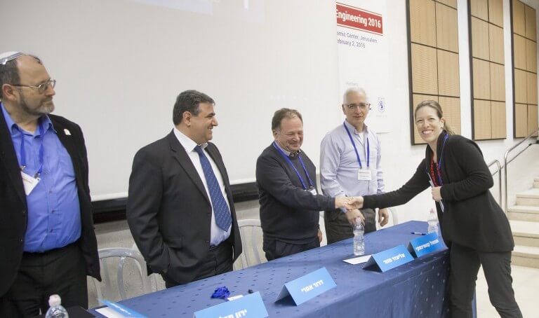 Daria Lehmann Blumenthal from Belkin Laser - winner of the start-up company competition at the Optical Engineers Conference held at Lev Academic Center in Jerusalem. PR photo