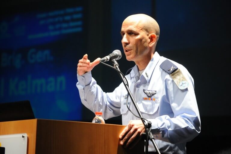 Tal Kalman, Chief of Staff of the Air Force at the 2016 Space Conference. Photo: Chen Demari