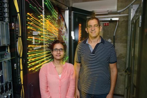 Prof. Jacob (Kubi) Levy and Dr. Garima Mishra. Individual strands. Source: Weizmann Institute of Science.