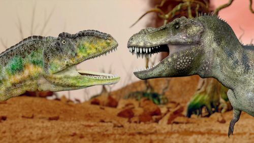 Dinosaur battle. Illustration: shutterstock