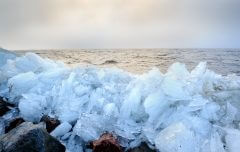 קצף גלים לחופי הים הבלטי. צילום: shutterstock