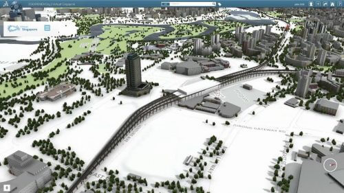 The smart city in Singapore - a broad perspective. Illustration: Dassault Systems
