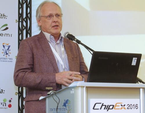 البروفيسور ستيف فاربر في مؤتمر ChipEx2016. الصورة: كوبي كانتور