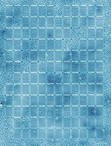 Prof. Richard Feynman's lecture, "There's a lot of space down there", is encoded on a nanometer "hard drive". Photo: Delft University