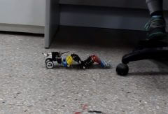 רובוט המבצע תנועה גלית שפותח באוניברסיטת בן גוריון. צילום מסך