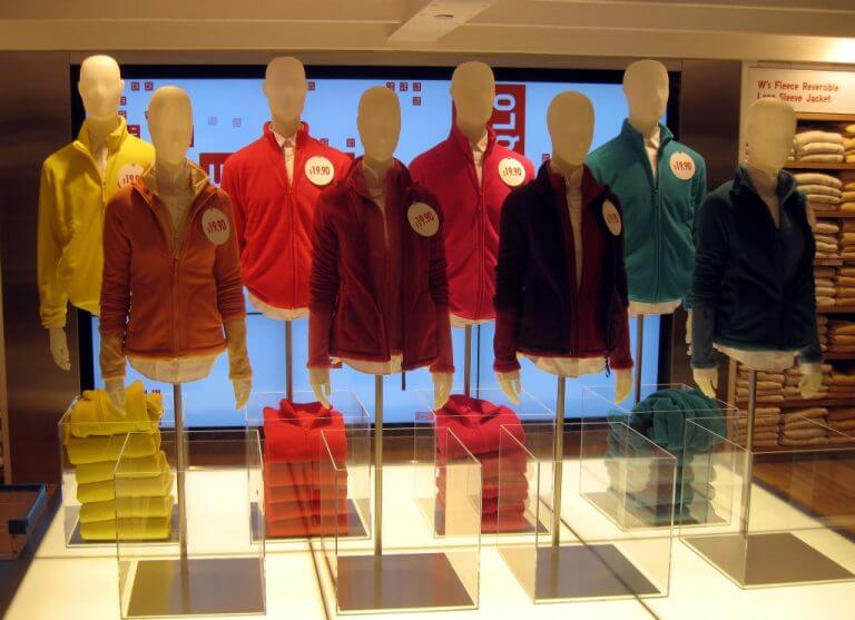 Fleece jackets. Up to 110 kilograms of fiber per day. Photo: thinkretail, Flickr