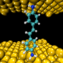 molecular junction. Source: The Neaton Group / US Department of Energy National Laboratory.