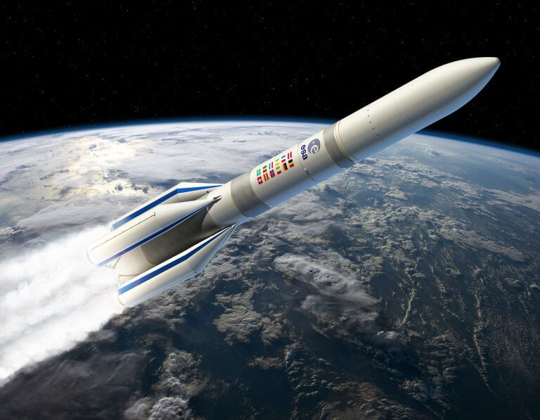 Simulation of the Ariane 6 launcher. Photo: ©ESADUCROS David